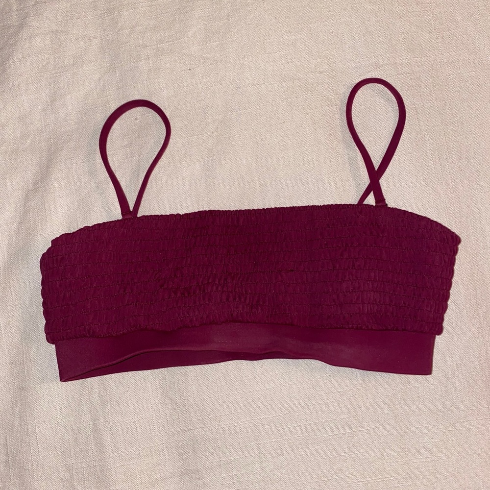 Lahana swimwear- burgundy/wine top
